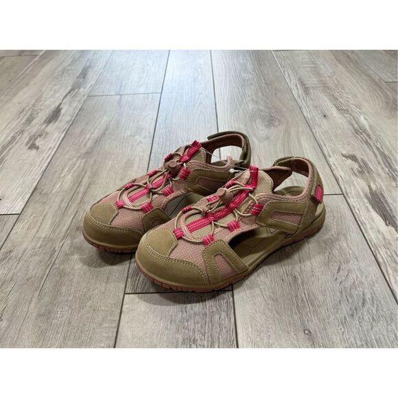 Lands End Women’s Sports Sandals All Weather Closed Toe River Sandals Size 8 - Picture 1 of 13